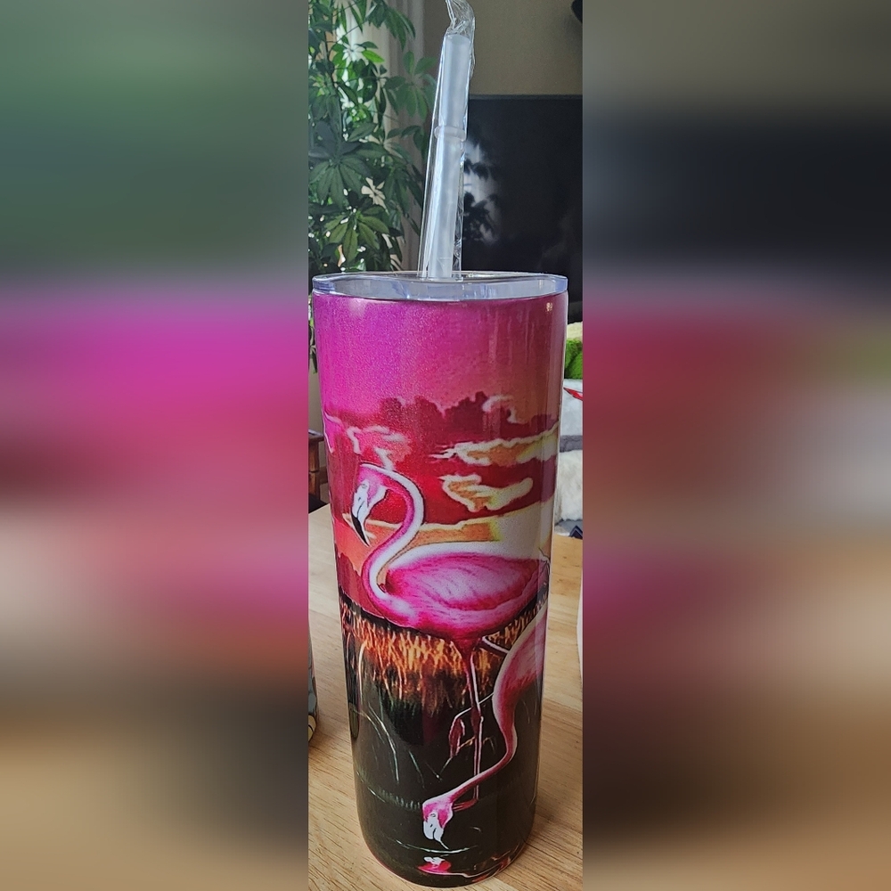 20 oz FLAMINGO TUMBLER